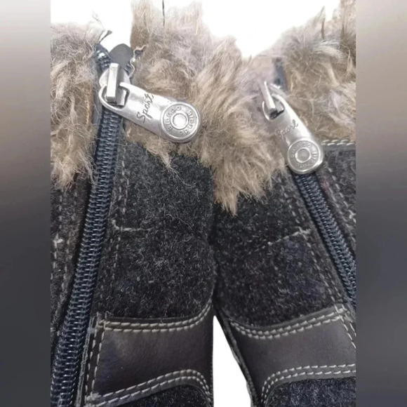 Blondo Sport Black Leather Winter Calf Length Boots Size 9M - Picture 7 of 9